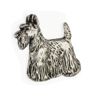 Terier szkocki pin posrebrzony Art-Dog